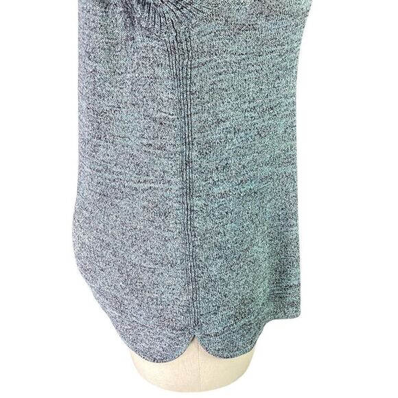 J Jill Sweater Women L Blue Pure Jill Linen Blend Raglan Sleeve Pocket Tunic - Picture 5 of 8